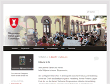 Tablet Screenshot of buergerverein-wiehre.de